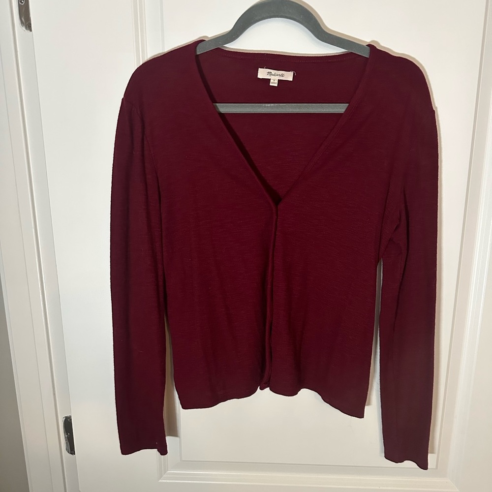 Madewell Burgundy Sweater Size Small